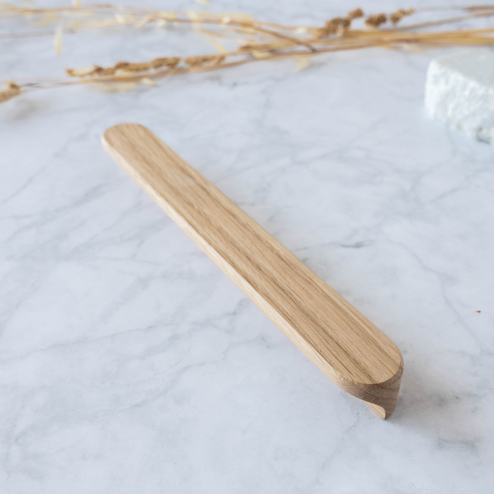 Poignée de meuble en bois massif, fabriquée en chêne, qualité artisanale